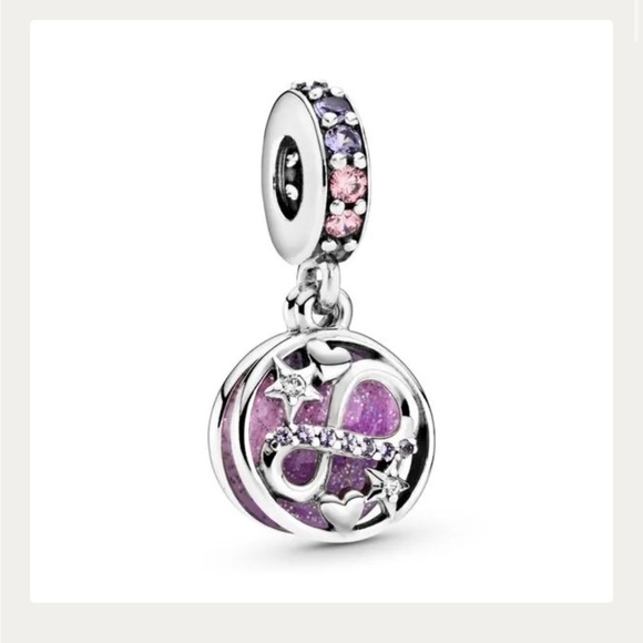 Pandora Accessories - Glittering Infinity Hearts and Stars Dangle Pandora Charm